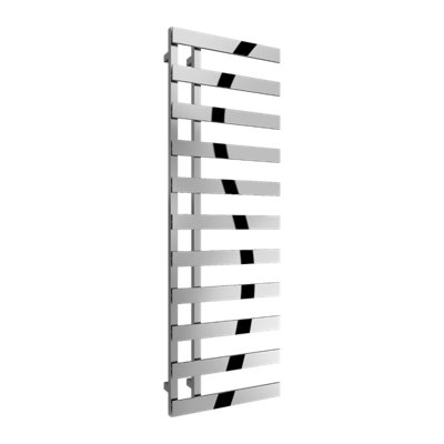 Reina Florina Modern Offset Towel Radiator1525 X 500 mmChrome from B&Q