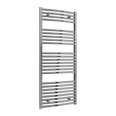 Reina Diva Curved Heated Designer Towel Rail1400 X 600mmChrome from B&Q
