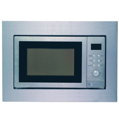 Cookology 900W Built-In Microwave With Grill 25L Integrated DesignBim25Lwo Stainless Steel from B&Q