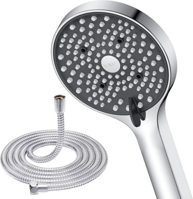 B&Q Shower Head Hose 1. 6M 110Mm Powerful Flow Shower Hose Head High Pressure 6 Modes Pressure Boosting Handheld Showerhead Large
