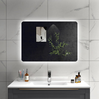 Sline 700X500mm Led Mirror With 3-Colour Modes Memory Function Demister Pad from B&Q