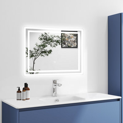 Probaty Bathrooms Bathroom Illuminated Led Mirror With Anti-Fog 600X500mm,backlit Wall Vanity Mirror,touch Sensor Switch,memory Function,ip44 from B&Q