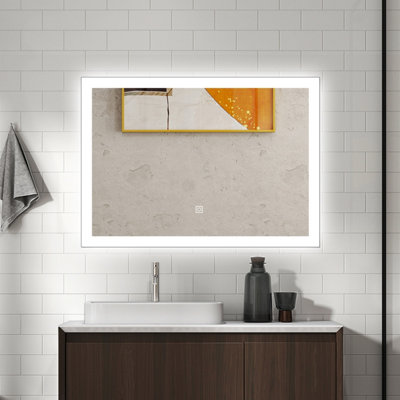Probaty Bathrooms Bathroom Mirror 3-Colour Led 80X60Cm With Anti-Fog And Memory Function,backlit Wall Vanity Mirror,touch Sensor Switch,ip44 from B&Q