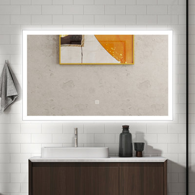 Probaty Bathrooms Bathroom Mirror 3-Colour Led 120X70Cm With Anti-Fog And Memory Function,backlit Wall Vanity Mirror,touch Sensor Switch,ip44 from B&Q