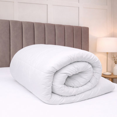 B&Q -  Goose Feather & Down 10.5 Tog Single Duvet White