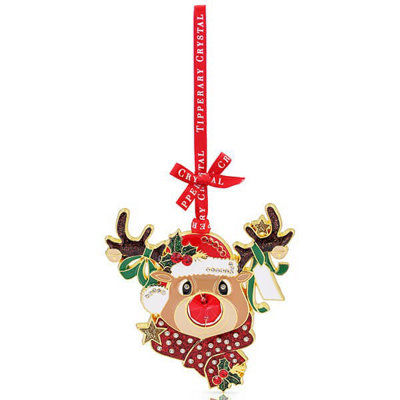 Tipperary Crystal Red Rudolf Reindeer Gem Christmas Tree Decoration - Image 4