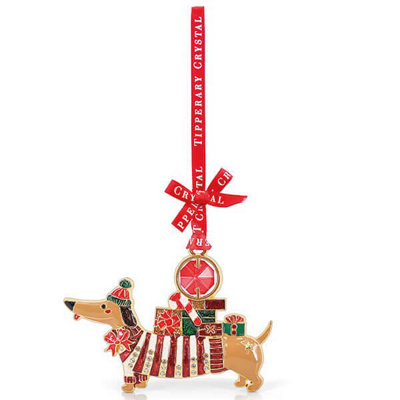 Tipperary Crystal Dog Gem Christmas Tree Decoration - Image 3