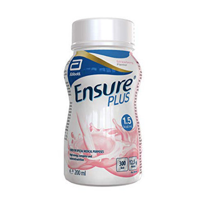  - Ensure Plus Milkshake Style Nutritional Supplement Drink Flavour Contains Protein Vitamins And MineralsStrawberry200 Ml (Pack