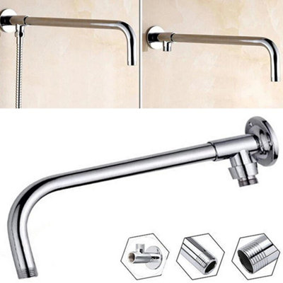 50CM/19inch Fixed Shower Arm Wall Mounted Bathroom Rain Shower Head ...