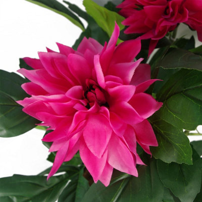 50cm Artificial Dhalia Plant Pink