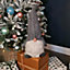 50cm Battery Operated Christmas Sitting Gonk Decoration in Dark Grey