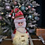 50cm Battery Operated Dangly Leg Santa Christmas Decoration