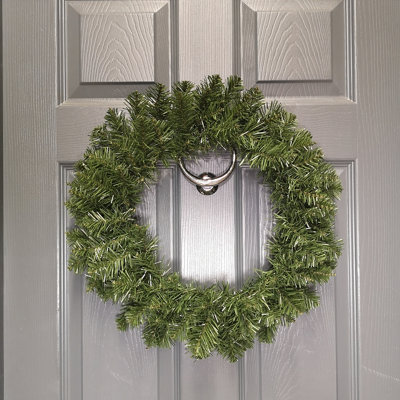 50cm Diameter Imperial Pine Christmas Wreath in Plain Green Price Comparisons | Compare The Build