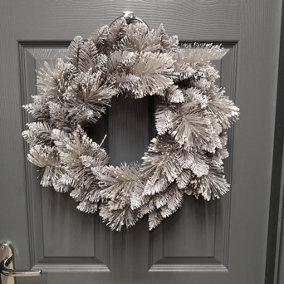 50cm Premier Christmas Snow Fir Door Wreath