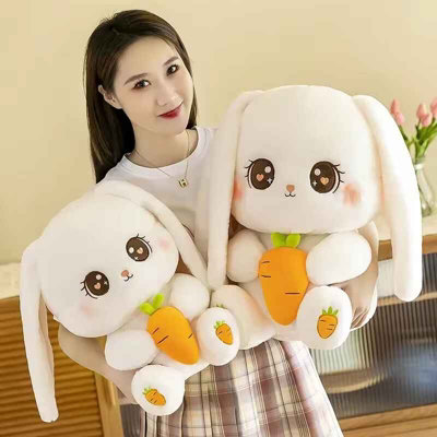 50cm Radish Rabbit Plush Toy Soft Stuffed Animal Pillow