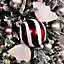 50cm Red and White Stripe Hanging Christmas Candy Bauble Decoration