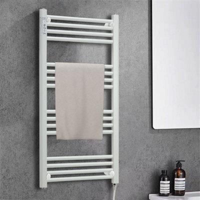 50cm W x 100cm H Electric Towel Warmer Stainless Steel Towel Warmer Rack for Bathroom 16 Bars Wall Mounted Towel Heater