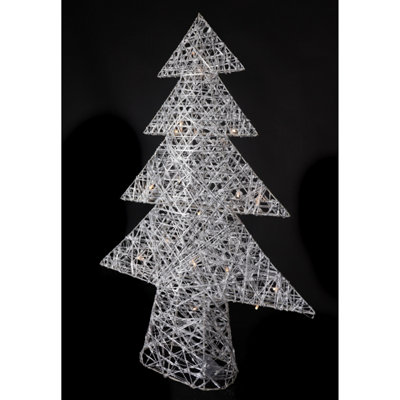 50Cm Woven Tree with 10 Lights Battery Operated | DIY at B&Q