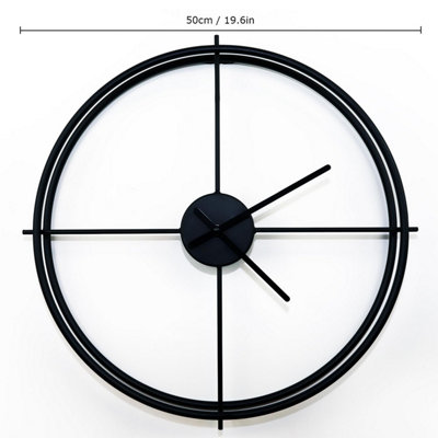 50cm x 50cm Black Larry's Minimalist - 4