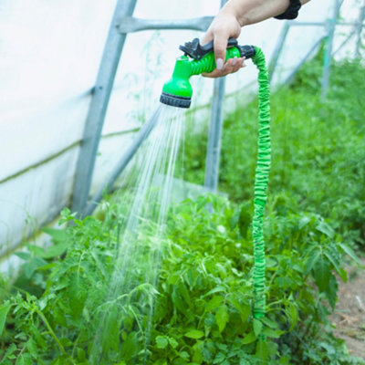50FT Green Expandable Magic Garden Heavy Duty Hose Pipe with Spray Gun