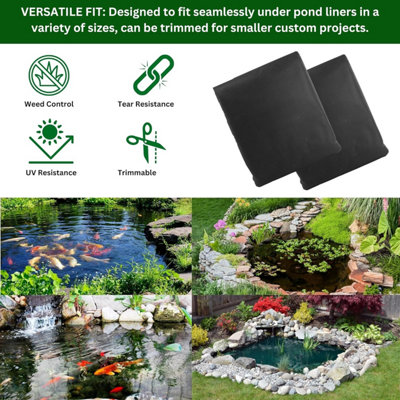 Curated visual reference: Visual Reference: Buy 50Gsm Pond Liner Underlay 3M X 5M Tear Resistant