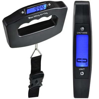 50kg Digital Luggage Scale Portable Handheld Travel Suitcase Bag Weigher