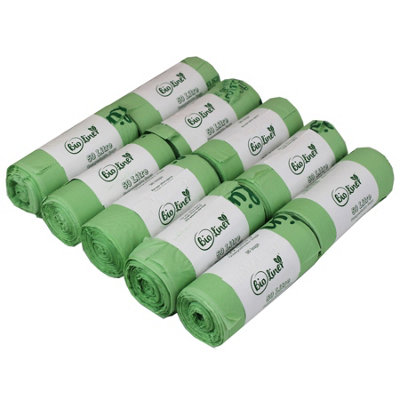 50L BioLiner Compostable Swing Bin Caddy Liners - 10 Rolls
