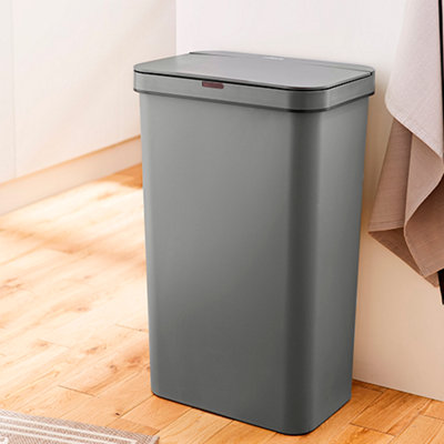 50L Rectangular Sensor Bin Grey - 7