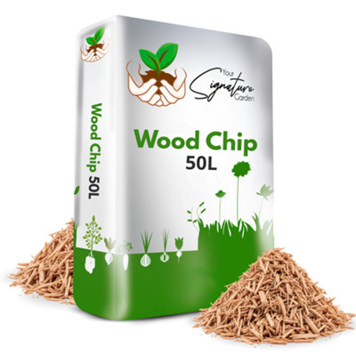 50L Wood Chips Decorative Landscaping Mulch by Laeto Your Signature Garden - FREE DELIVERY INCLUDED
