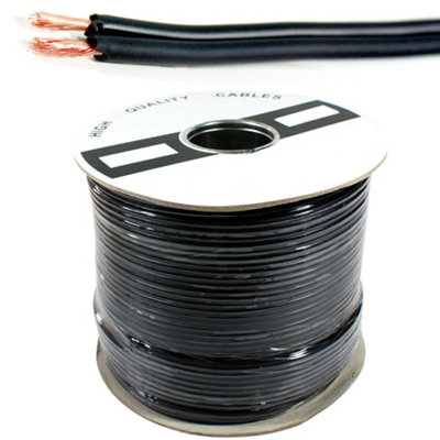 50m (164 ft) - 2 Core Twin Audio Cable Reel Dual Shotgun RCA Stereo Phono AV Coax Wire