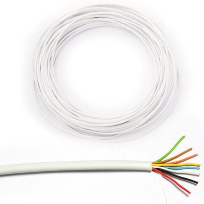 50m (164 ft) - 8 Core 4 Pair Alarm Cable Tinned Copper Stranded CCTV Panel Contact