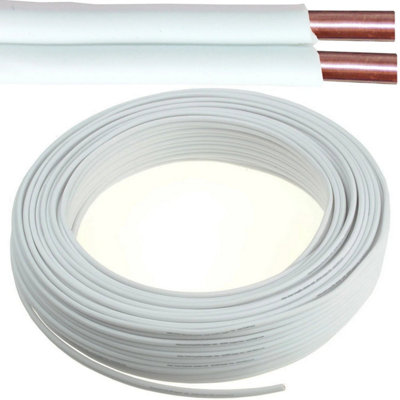 50m (164 ft) - Bell Wire / Speaker Cable 2 Core 0.2mm 1 Amp CCA Door HiFi Audio Reel