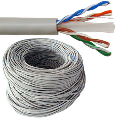 50m (164 ft) - CAT6 Ethernet Solid Pure Copper Cable Reel Drum Gigabit UTP Network RJ45
