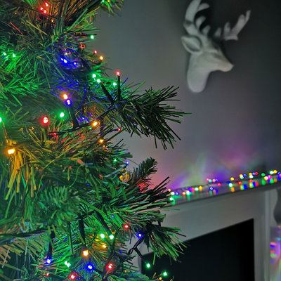 50m 2000 LED TreeBrights Christmas String Lights with Timer in Multi ...