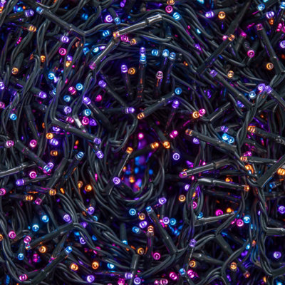 50m 2000 LED TreeBrights Christmas String Lights with Timer in Rainbow