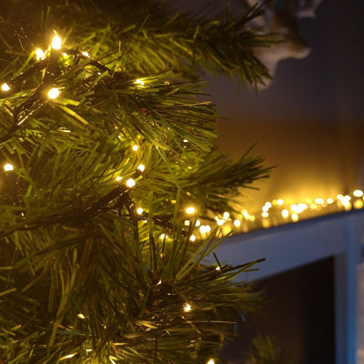 50m 2000 LED TreeBrights Christmas String Lights with Timer in Vintage Gold