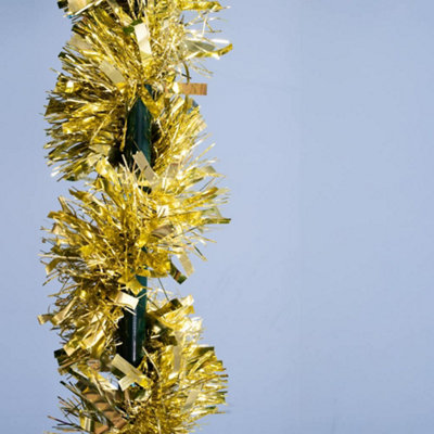 50m Extra Thick Fire Retardant Gold Tinsel