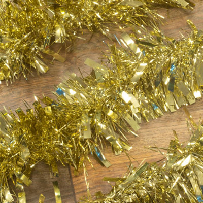 50m Extra Thick Fire Retardant Gold Tinsel