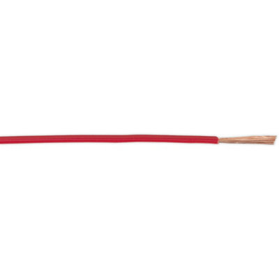 50m Red Automotive Cable - 16.5 Amps - Thin Walled - Single Core ...