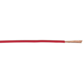 50m Red Automotive Cable - 16.5 Amps - Thin Walled - Single Core Conductor