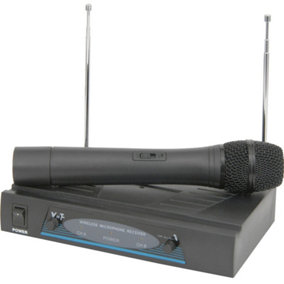50m Wireless Microphone Receiver System VHF Handheld Singer Karaoke Tannoy Radio