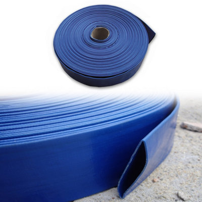 50m x 1.25" (32mm) layflat discharge hose for submersible pumps,hot tubs,pools drainage