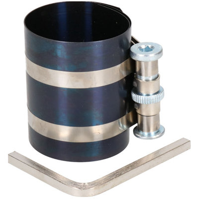 50mm - 125mm Piston Ring Compressor with Stainless Steel Clamp 75mm Height