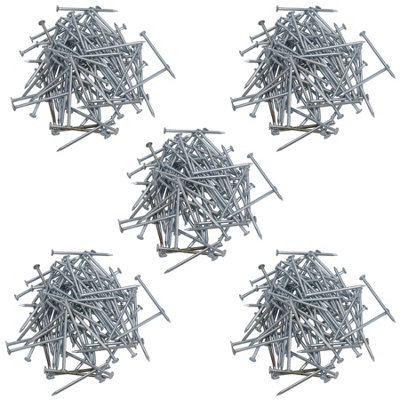 50mm Flat Headed Multi Purpose Nails Fasteners Fixings Carpentry 500pc