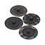 50mm Quick Change Sanding Discs 40 - 240 Mixed Grit 41pc Kit With Adaptor