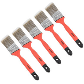 50mm Wide Angled Paint Brush No Bristle Loss Painting + Decorating Soft Grip 5pk