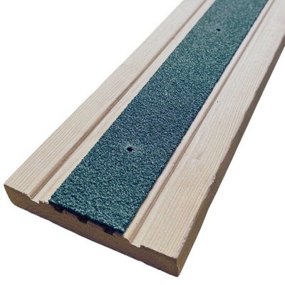 50mm Wide Non-Slip Anti-Skid Decking Strips - Safety and Style for Outdoor Space - GREEN Green 1200mmx50mm - x3