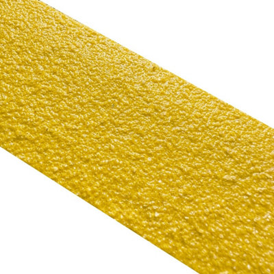50mm Wide Non-Slip Anti-Skid Decking Strips - Safety and Style for Outdoor Space - YELLOW yellow 1000mmx50mm - x1