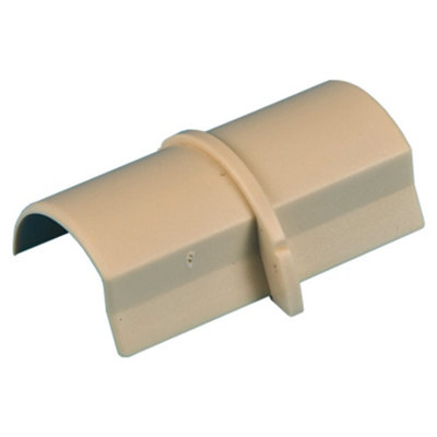 50mm x 25mm Magnolia Smooth Fit Coupler Joiner Trunking Adapter Wall ...