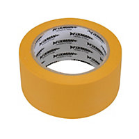 50mm x 33m All Weather YELLOW Builders Tape Outdoor Rated Strong Glass Masking